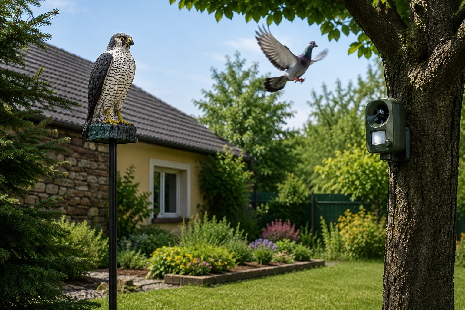 🦅 Jak se nejlépe zbavit ptáků? Kombinace vizuálního a zvukového plašení funguje nejlépe