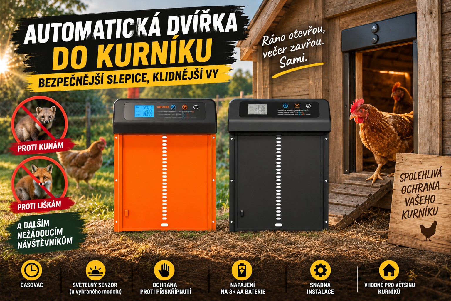 🐔 Jak ochránit slepice a kurník před kunou a liškou?