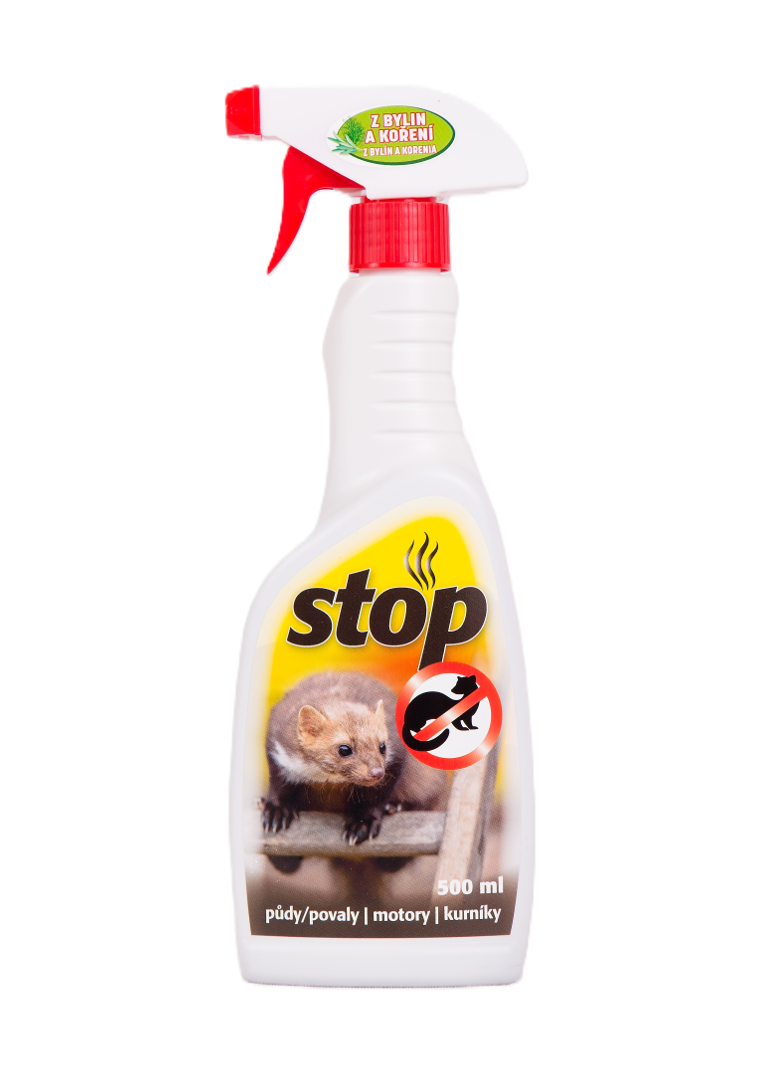 STOP KUNÁM - pachový odpuzovač kun 500 ml.