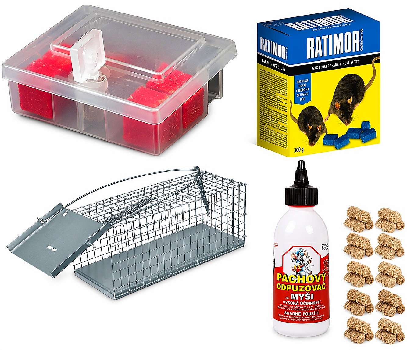 Sada na hubení a odpuzování hlodavců